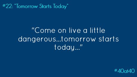 #22: “Tomorrow Starts Today”