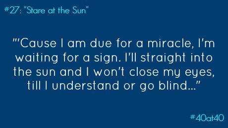 #27: “Stare at the Sun”