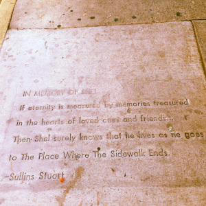 I Know Where the Sidewalk Begins